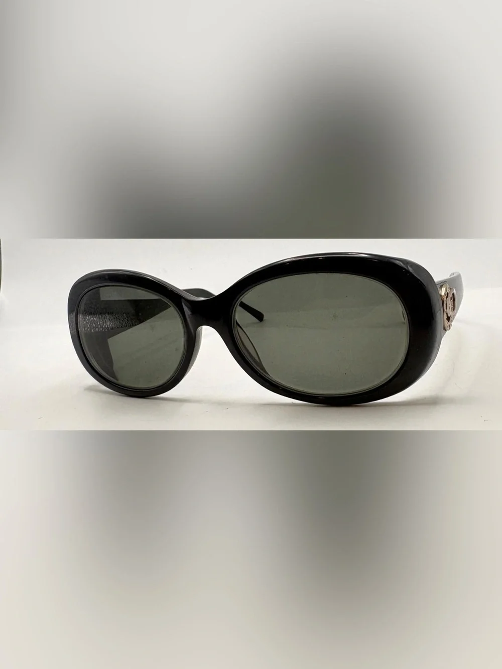 Black Oval Sunglasses Frames Only